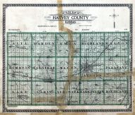 Harvey County Map, Harvey County 1918